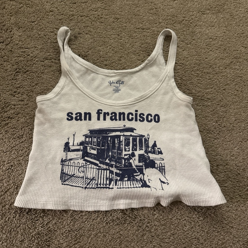 Brandy Melville tops- White/blue